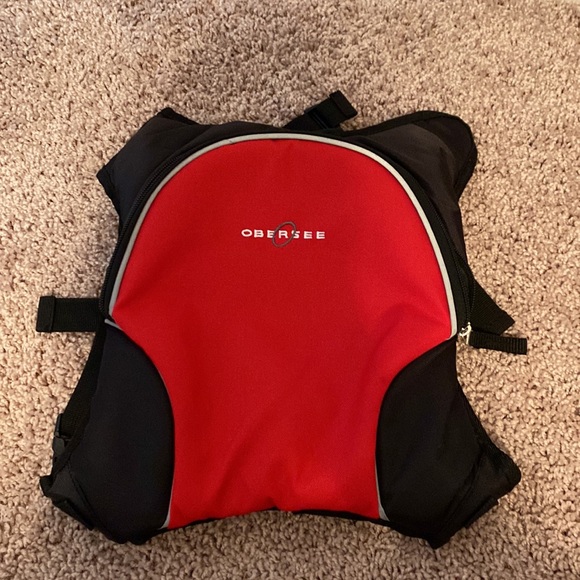 Obersee Tactical Diaper Bag Dad Male baby black red backpack - Picture 12 of 16